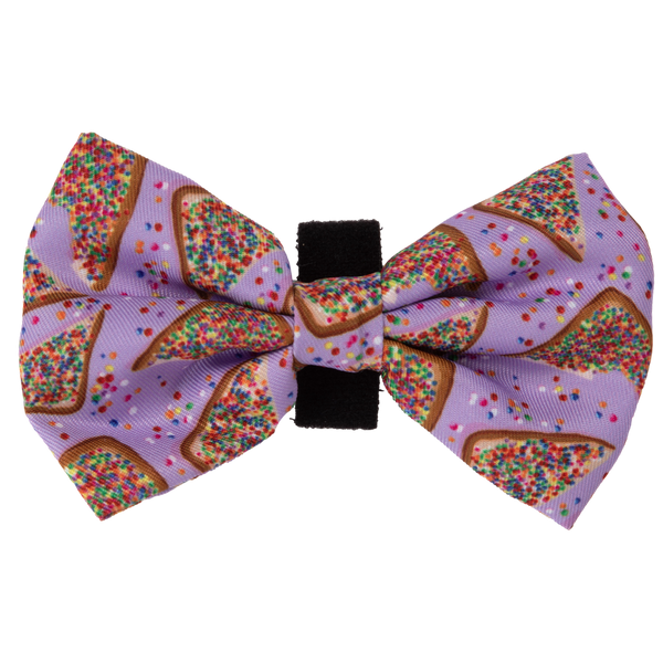 Big and Little Dogs-DOG COLLAR & BOW TIE: Purple Fairy Bread