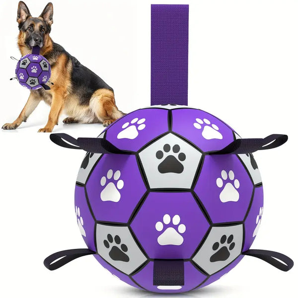 Soccer Ball With Tabs-Purple