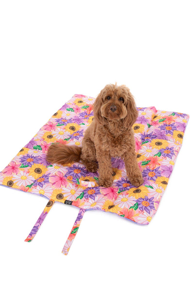 Big And Little Dogs-ON-THE-GO PET MAT: Spring Fling