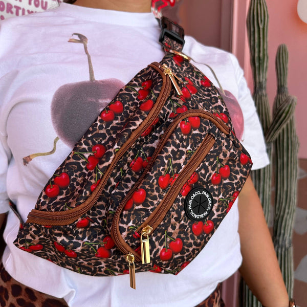 Pablo & Co- Leopard Cherries: The Ultimate Bumbag