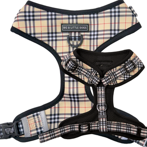 Big And Little Dogs-ADJUSTABLE DOG HARNESS: Nova Plaid