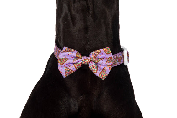 Big and Little Dogs-DOG COLLAR & BOW TIE: Purple Fairy Bread