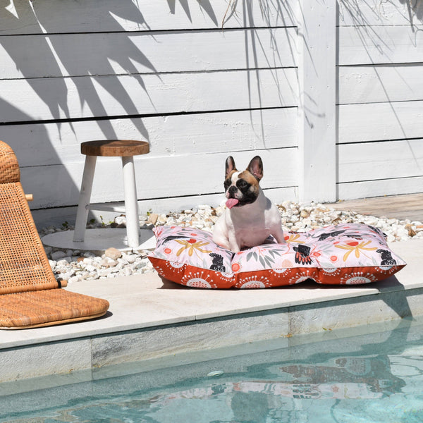 Indie Boho-Sunset Cockatoo OUTDOOR – LARGE Dog Bed-Instore ONLY