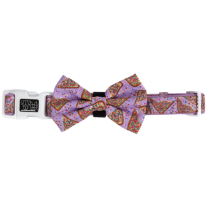 Big and Little Dogs-DOG COLLAR & BOW TIE: Purple Fairy Bread