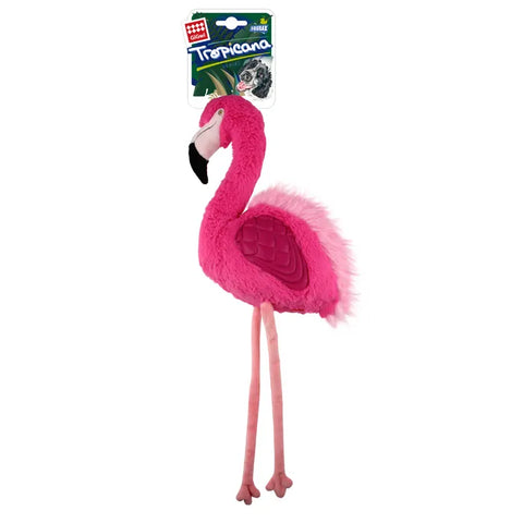 GiGwi Tropicana Flamingo Large Squeaky Dog Toy