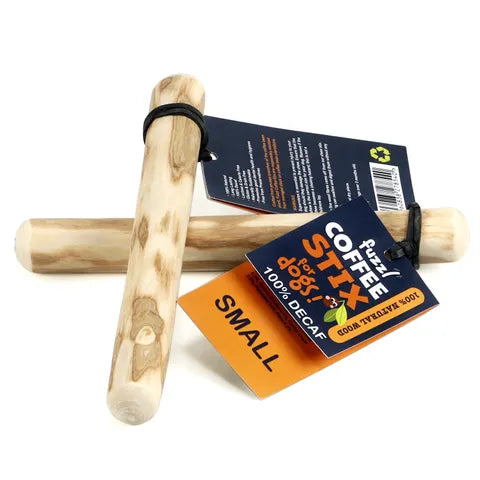 Fuzzl Coffee Wood Chew Stick For Dogs- Small 2pack