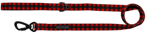 Big and Little Dogs-DOG LEASH: Plaid to the Bone
