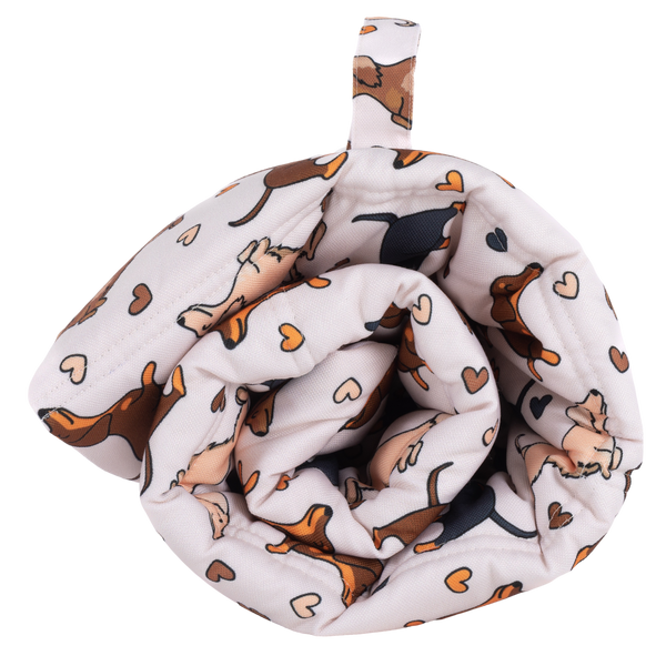 Big And Little Dogs-ON-THE-GO PET MAT: Dashie Lovers/Latte Gingham