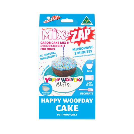 Wagalot Mix & Zap Dog Birthday Cake Blue