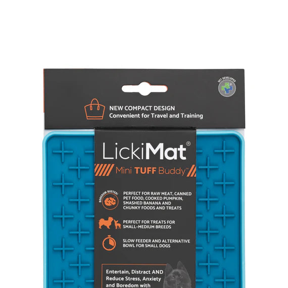 NEW LickiMat® Buddy Slow Feeder Lick Mat TUFF- Mini