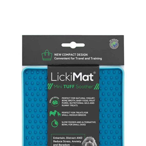LickiMat® Soother Tuff Slow Feeder Lick Mat- Mini