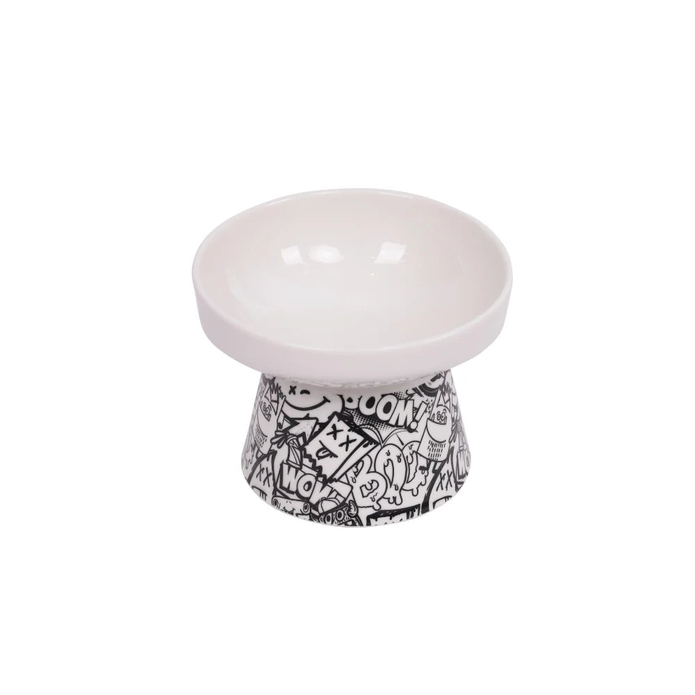 M-Pets Urban Style Tilt'd Raised Ceramic Bowl