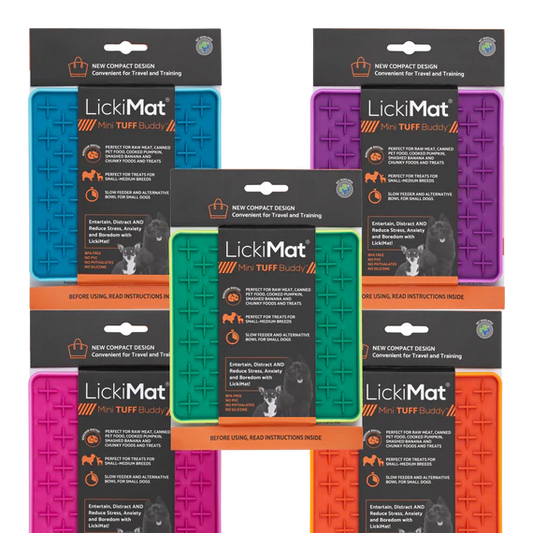 NEW LickiMat® Buddy Slow Feeder Lick Mat TUFF- Mini
