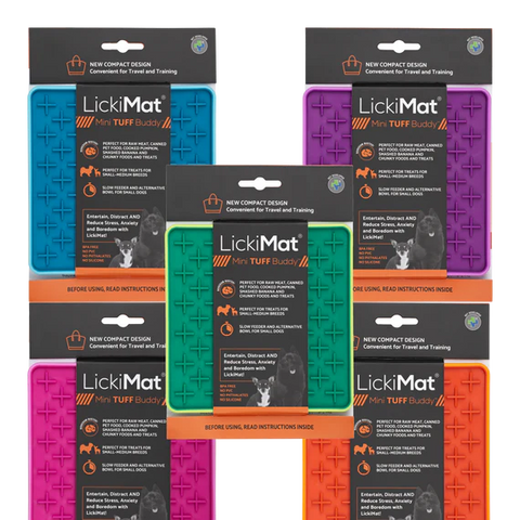 NEW LickiMat® Buddy Slow Feeder Lick Mat TUFF- Mini