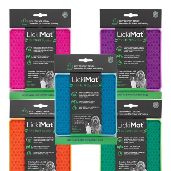 LickiMat® Soother Tuff Slow Feeder Lick Mat- Mini