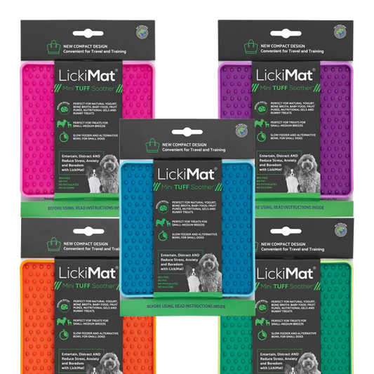 LickiMat® Soother Tuff Slow Feeder Lick Mat- Mini
