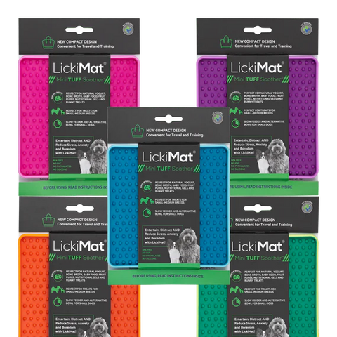 NEW LickiMat® Soother Tuff Slow Feeder Lick Mat- Mini