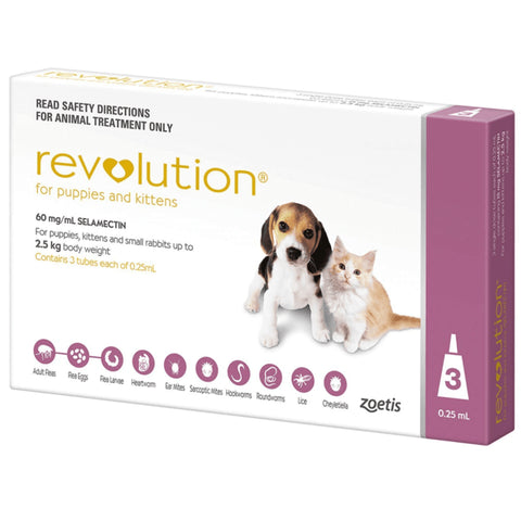 Revolution- For Puppies and Kittens up to 2.5kg