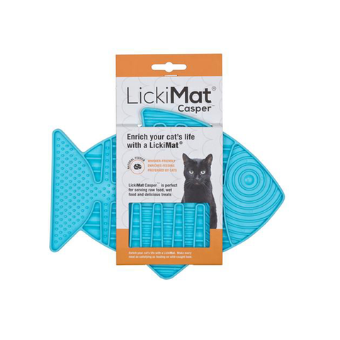 LickiMat for Cats. LickiMat helps calm and soothe your cat as they enjoy their favourite treat by helping release endorphins through the promotion of licking. 