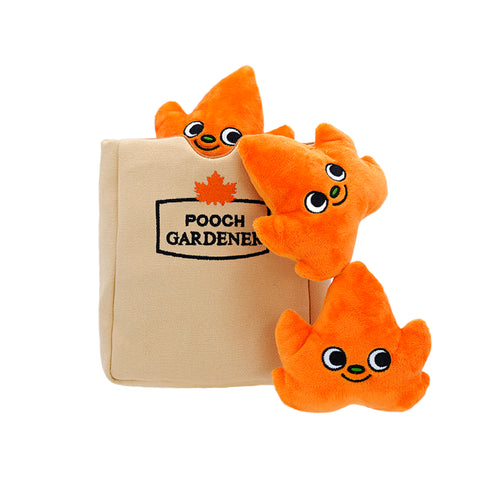 HugSmart Puzzle Hunter Dog Toy- Autumn Tailz Leaf Bag