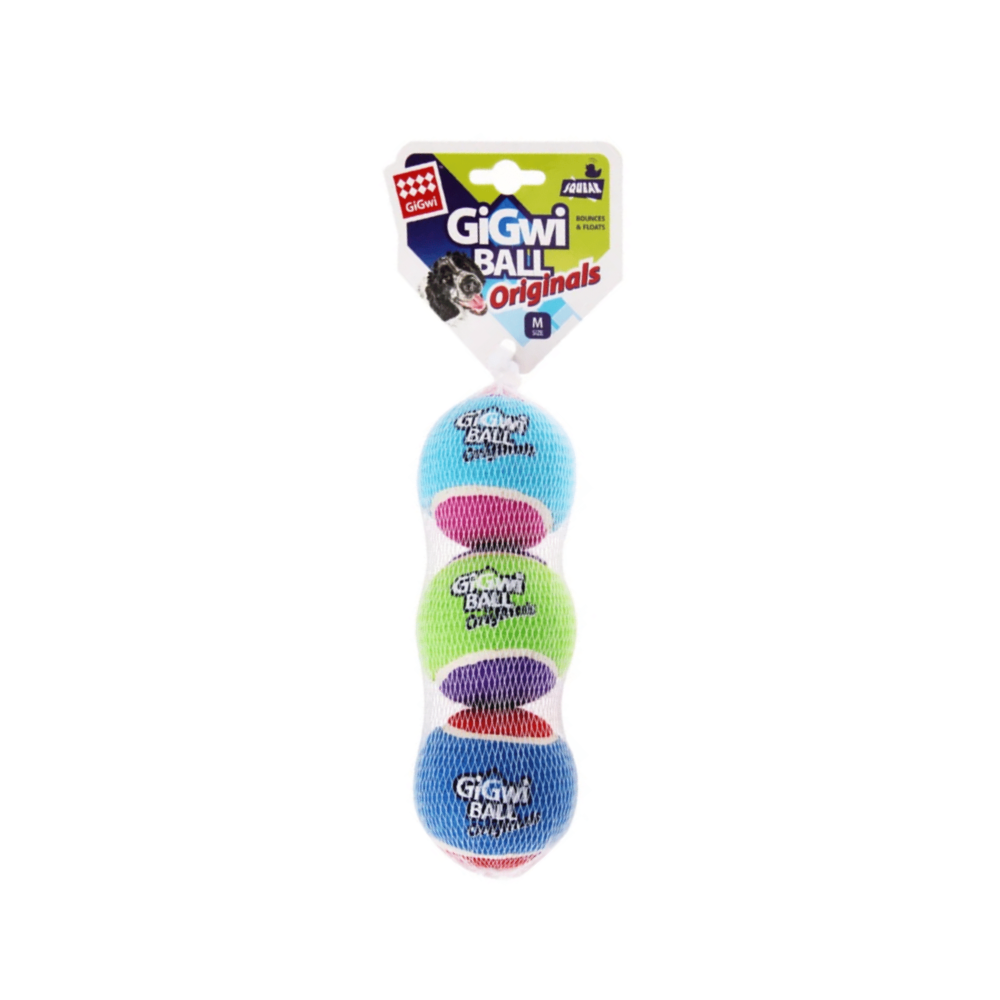Does your Dog have energy to burn??? GiGwi Ball Original Large 3pk is the perfect fetch companion! 