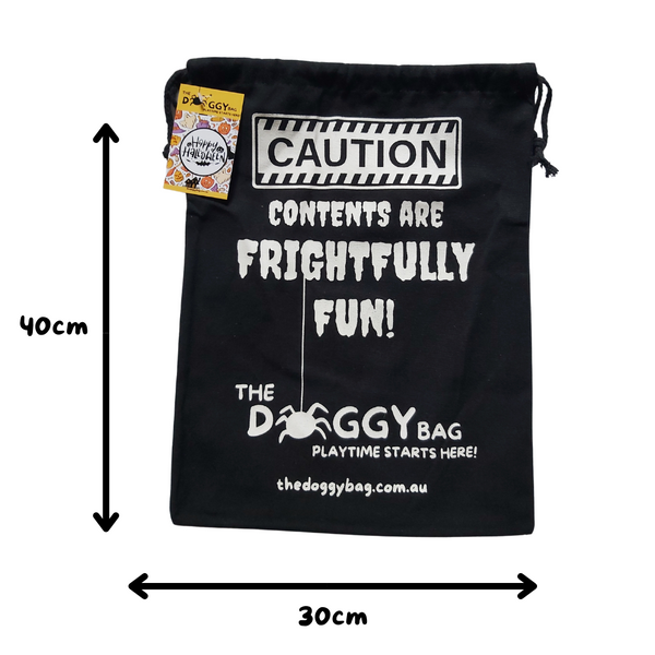 The Doggy Bag- Halloween Frightfully Fun Drawstring Bag