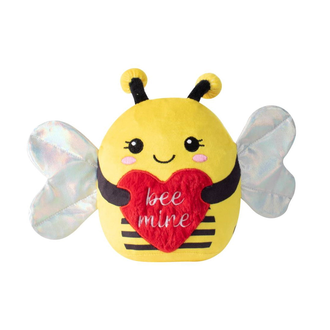 Fringe Studio Plush Squeaker Dog Toy- Buzzing For You. Valentines day themed dog toy.