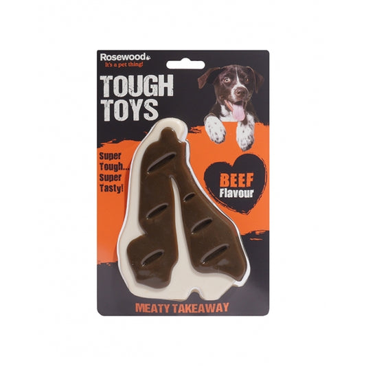 Rosewood Meaty Meat Takeaway Steak Tough Dog Chew Toy