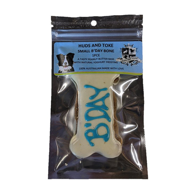Celebrate your dog’s birthday with our Australian made gourmet dog treat from Huds and Toke! 