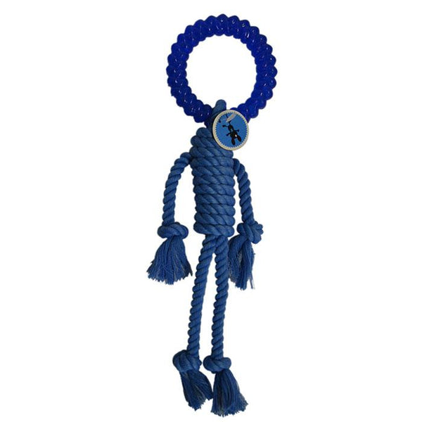 Scream Rope Man durable dog chew toy. Chew to for all dogs and teething puppies.