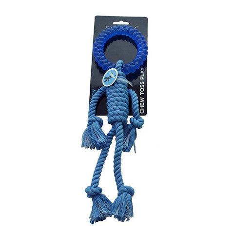 Scream Rope Man durable dog chew toy. Chew to for all dogs and teething puppies.