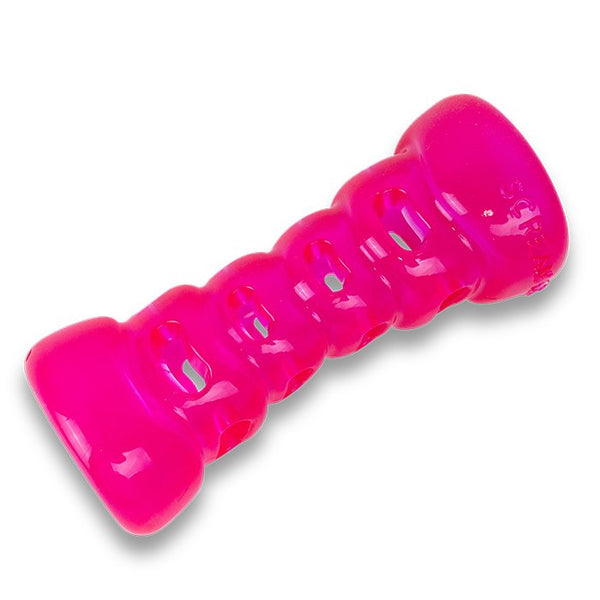 Scream Xtreme Treat Bone Loud Pink XL Tough Dog Toy for Power Chewers