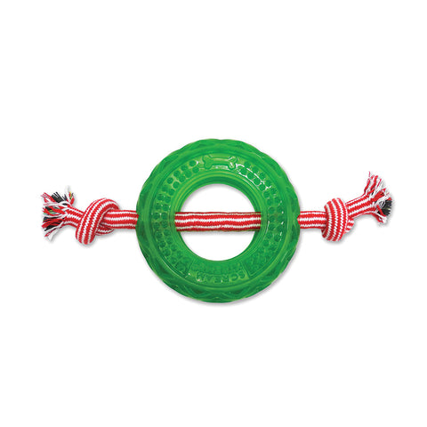 Scream Xtreme Durable Xmas Treat Tyre With Rope XL