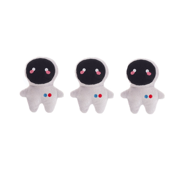Burrow Hide and Seek Puzzle Toy from Hugsmart. Space Paws Rocket burrow with 3 squeaky aliens.