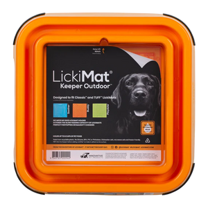 LickiMat Outdoor LickiMat keeper. Fits your Tuff and Classic Enrichment Lick Mats. Keeps your Lick Mat from being chewed and sliding. 