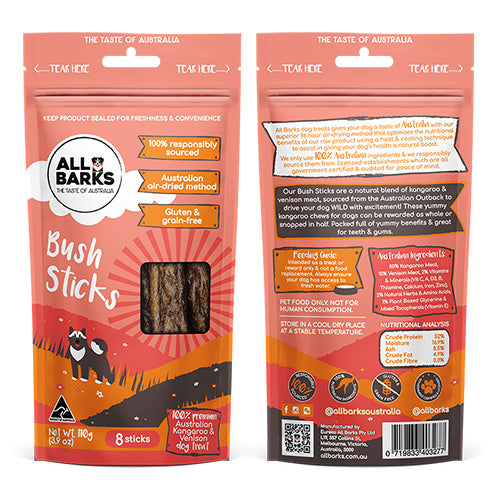 ALL BARKS Bush Sticks Dog Treats