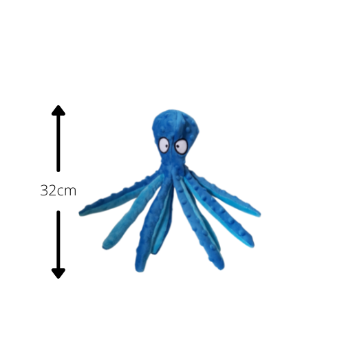 Octopus plush Squeaky crinkle Dog Toy