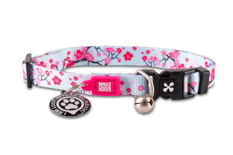 Max and Molly smart ID Cat collar Cherry Bloom