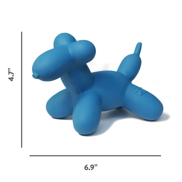 Charming Pet Latex Squeaker Dog Toy - Blue Balloon Dog