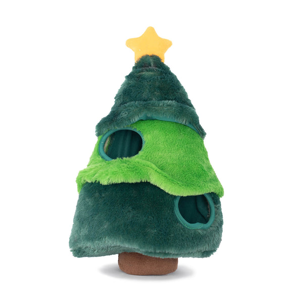 Zippy Paws Holiday Burrow - Christmas Tree Hide and Seek Dog Toy