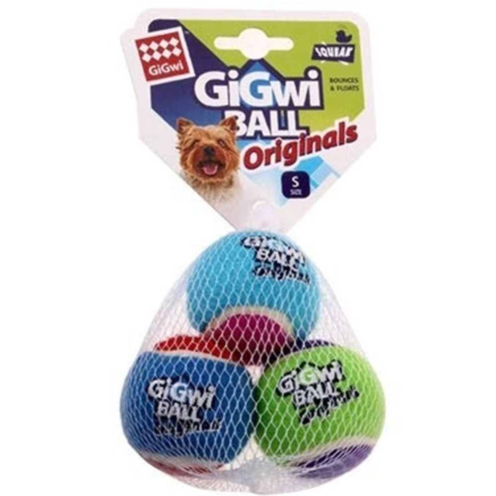 The GiGwi Ball Original Small 3pk suitable for small breed dogs.The GiGwi Ball Original has an inbuilt squeaker and is high in elasticity for extra bounce adding next level excitement to play.