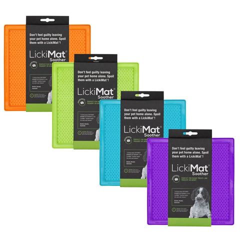 LickiMat® products are designed as tasty boredom busters for cats and dogs. By spreading your pet's favourite soft treat over the surface, you create a fun enriching and engaging experience with pets licking a tasty treat. Freeze treats in summer for refreshing longer lasting entertainment.