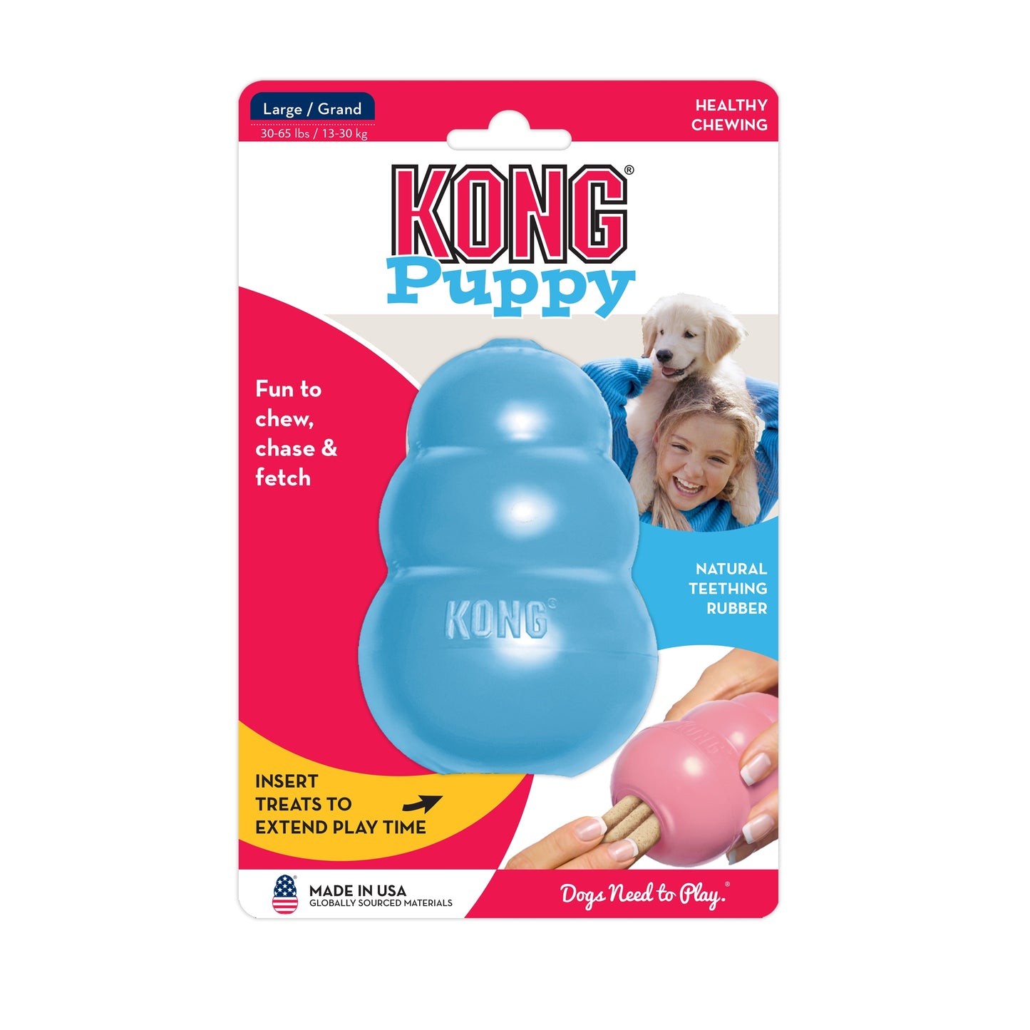 KONG Slow feeder, treat dispenser enrichment toy for dogs. Boredom buster dog toy.