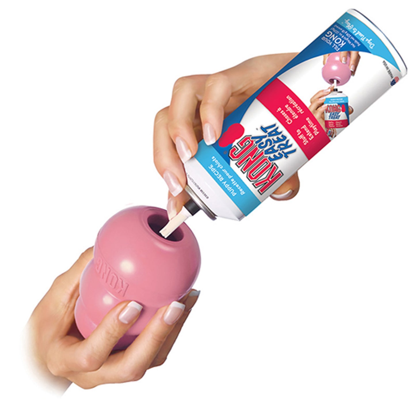 KONG Slow feeder, treat dispenser enrichment toy for dogs. Boredom buster dog toy.