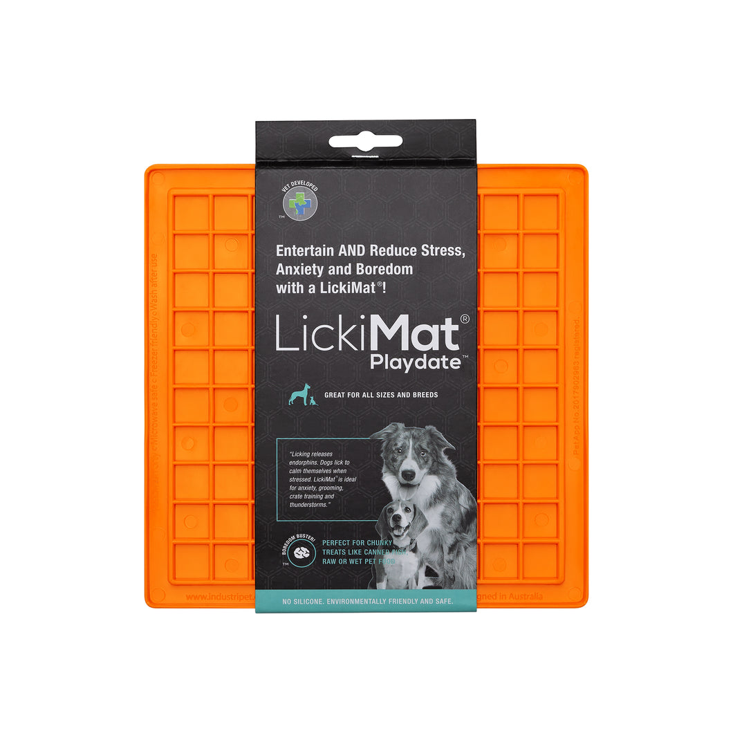 LickiMat® products are designed as tasty boredom busters for cats and dogs. By spreading your pet's favourite soft treat over the surface, you create a fun enriching and engaging experience with pets licking a tasty treat. Freeze treats in summer for refreshing longer lasting entertainment.