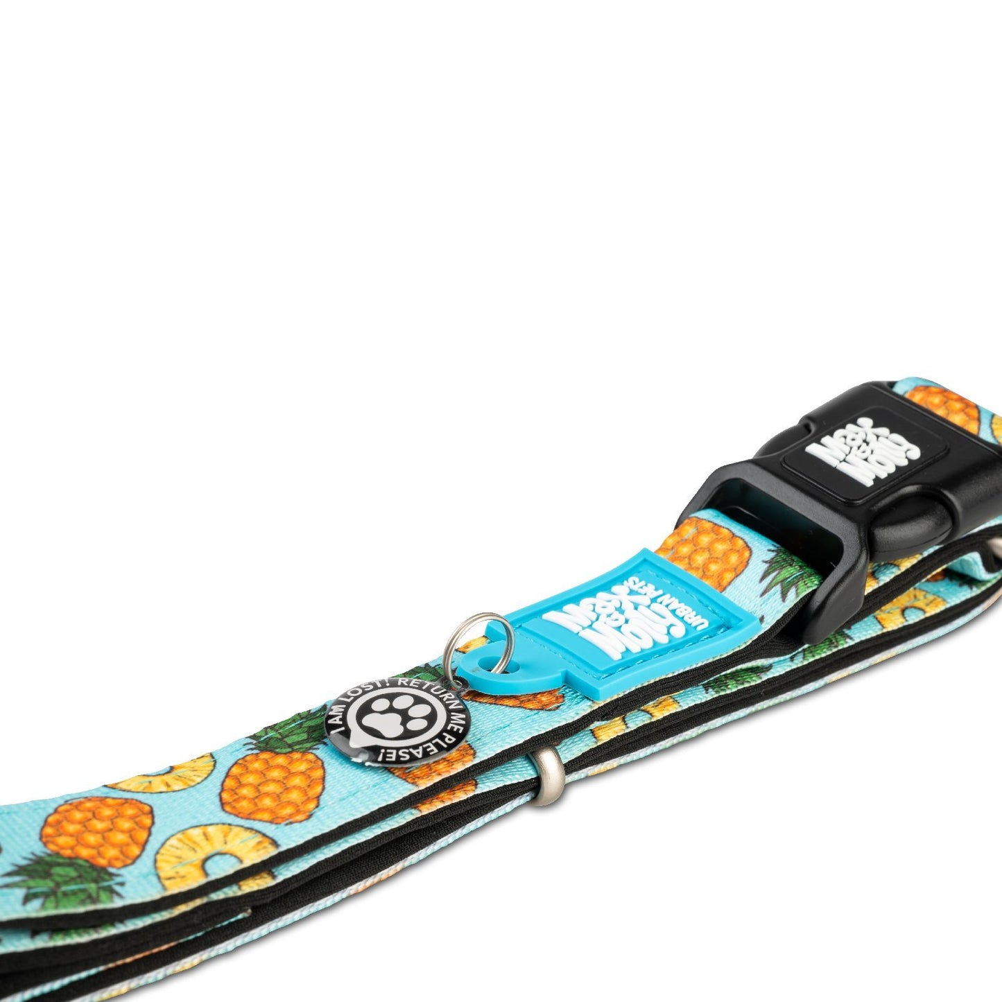 Max and Molly Smart ID Dog Collar Pineapple