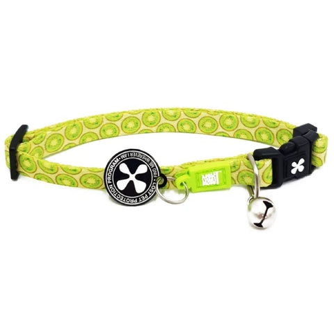 Max and Molly Smart ID Cat Collar in Kiwi Design