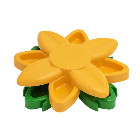Zippy Paws Smarty Paws Puzzler Sunflower treat puzzle toy for dogs. Dog Enrichment.