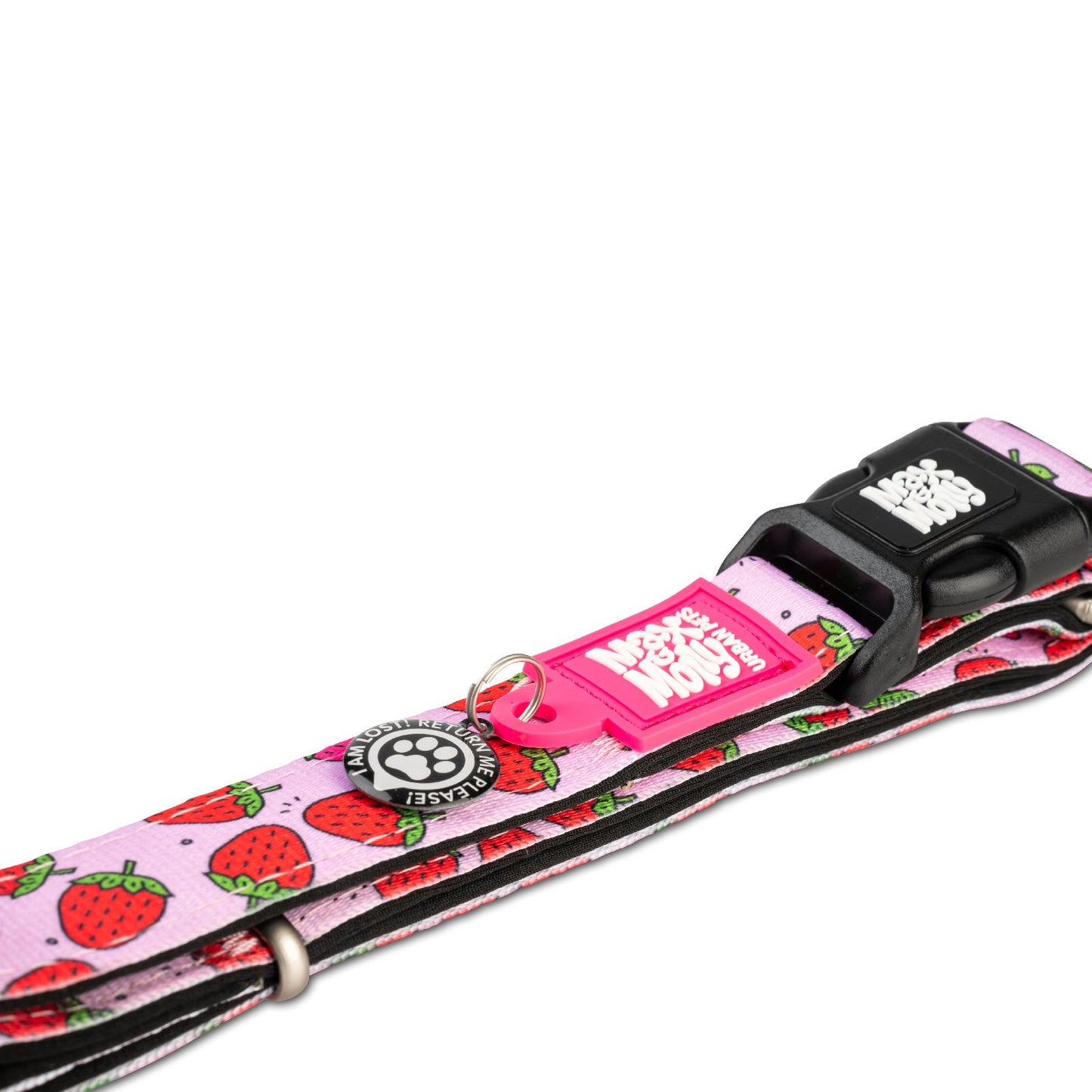 Max and Molly Smart ID Dog Collar Strawberry Dream