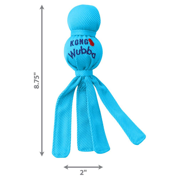 KONG Wubba squeaky crinkly dog toy for puppies. Enrichment through play for dogs and puppies.